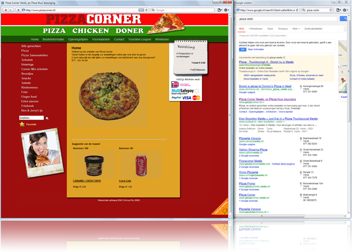 Referentie webshop pizza